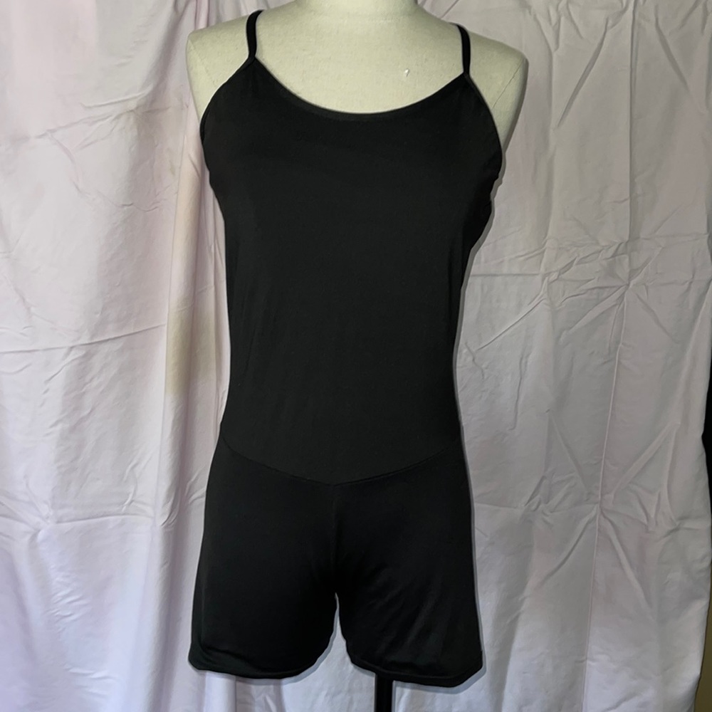 Black Shorts Jumpsuit